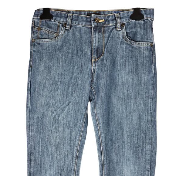 DKNY Mott Straight Jeans Womens 16 Blue Medium Wash Mid Rise Stretch Denim - Picture 2 of 10